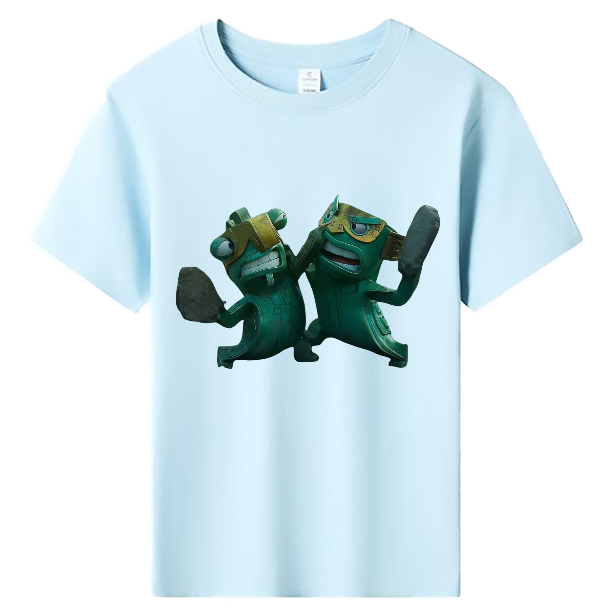 （画像用） Ne Zha 2 ナタ 魔童の大暴れ 綿100％キッズTシャツ（フロントプリント）